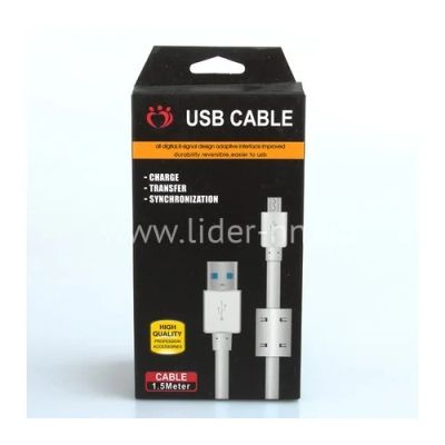 Лот: 11259510. Фото: 1. USB кабель micro USB 1.5м фильтр... Дата-кабели, переходники