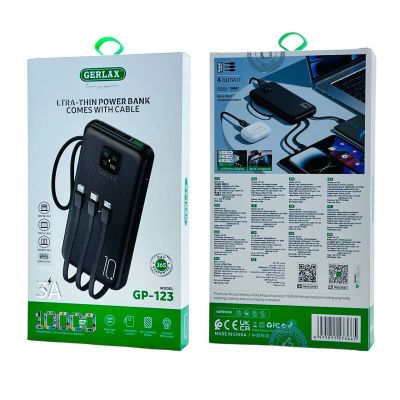 Лот: 25799970. Фото: 1. Power Bank GERLAX GP-123 10000mAh... Внешние, портативные аккумуляторы для смартфонов (Power bank)