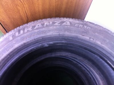 Лот: 3943758. Фото: 1. 4 шины лето 205/55/R16 Bridgestone... Шины