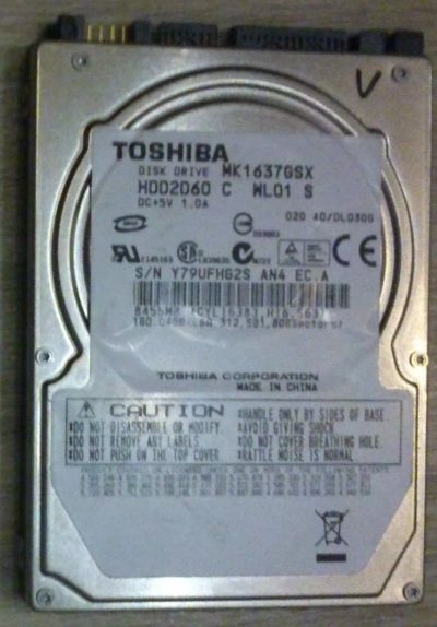 Лот: 8067032. Фото: 1. Жесткий диск HDD 2,5" Toshiba... Жёсткие диски