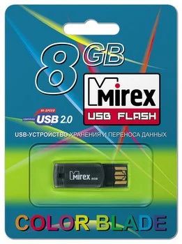 Лот: 8319705. Фото: 1. 8GB USB Flash, Mirex Host Black... USB-флеш карты