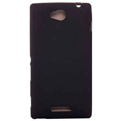 Лот: 11074478. Фото: 1. Чехол Sony Xperia C (black) C2305. Чехлы, бамперы