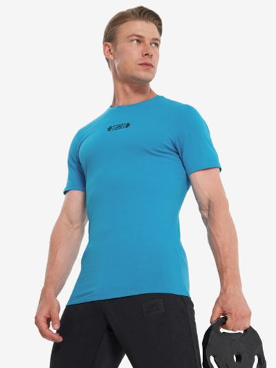 Лот: 25549365. Фото: 1. Футболка мужская Athlex, Голубой. Другое (спортивная одежда)