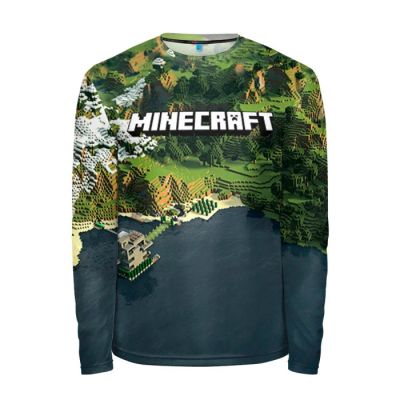 Лот: 11226867. Фото: 1. Мужской лонгслив 3D "Minecraft... Футболки, поло