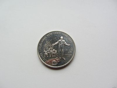 Лот: 13847810. Фото: 1. Норвегия 5 крон 1995 " 50 лет... Европа