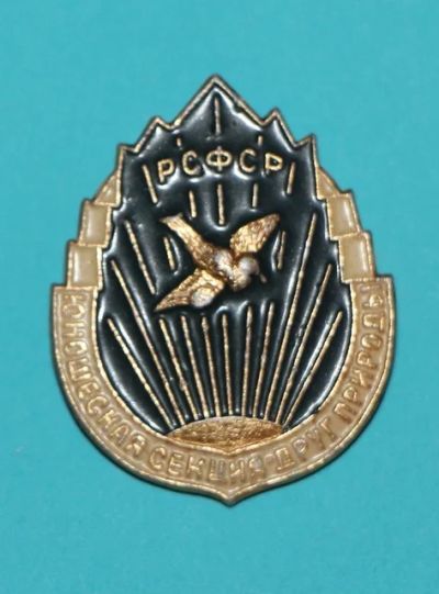 Лот: 7392898. Фото: 1. Знак Юношеская секция друг природы... Сувенирные