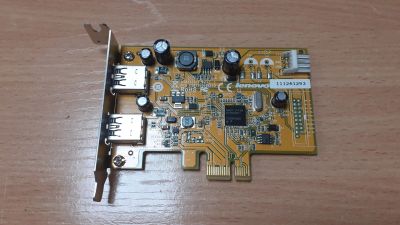 Лот: 20538053. Фото: 1. Карта расширения PCI-E X1- USB... Платы расширения, контроллеры, доп. порты