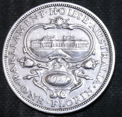 Лот: 12720298. Фото: 1. Австралия. 1 флорин. 1927 год... Остальные страны