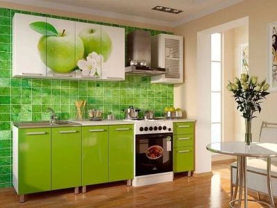 Лот: 9443794. Фото: 1. Кухня Зеленое яблочко. Кухонные гарнитуры