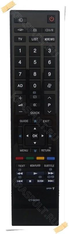 Лот: 15903730. Фото: 1. Пульт TOSHIBA CT-90345. Пульты ДУ