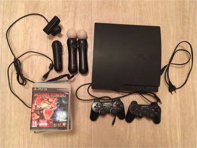 Лот: 8959333. Фото: 1. Комплект: Sony PlayStation 3 160Gb... Игровые приставки, консоли