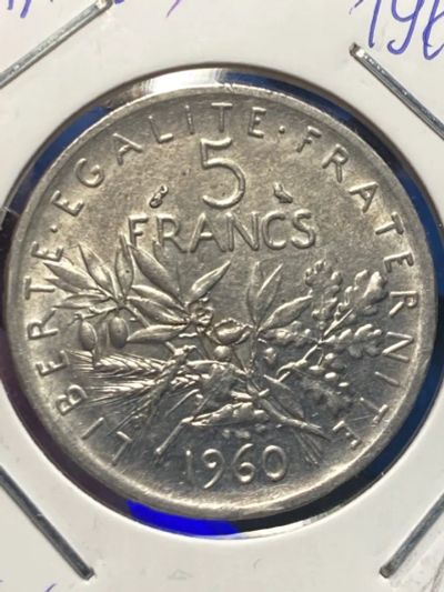 Лот: 19815654. Фото: 1. Франция 5 франков, 1960. Европа