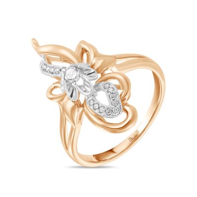 Лот: 24652643. Фото: 1. Кольцо с бриллиантами. Кольца, перстни