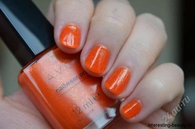 Лот: 4463678. Фото: 1. Мандариновый лак AVON 12 мл. Лак для ногтей