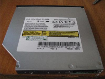 Лот: 71059. Фото: 1. Привод для ноутбука DVD Writer... Приводы CD, DVD, BR, FDD