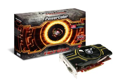 Лот: 10874360. Фото: 1. HD 7850 PowerColor 1 Gb разогнанная... Видеокарты