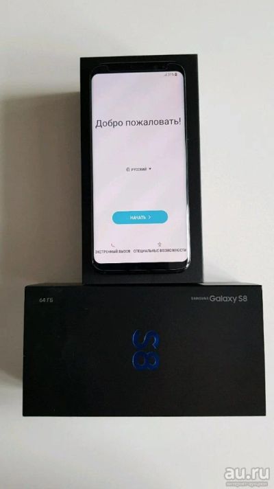 Лот: 10856956. Фото: 1. Samsung galaxy S8 Black brilliant... Смартфоны