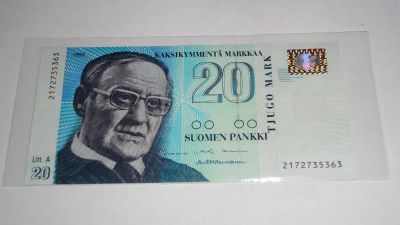 Лот: 20578297. Фото: 1. Финляндия , 20 марок , 1993 г... Европа
