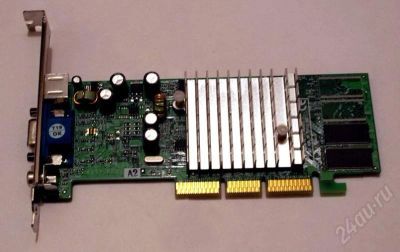 Лот: 202477. Фото: 1. AGP GeForce4 MX440 with AGP8x... Видеокарты