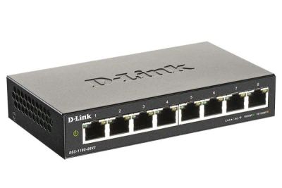 Лот: 20309683. Фото: 1. Коммутатор D-Link DGS-1100-08V2... Видеонаблюдение