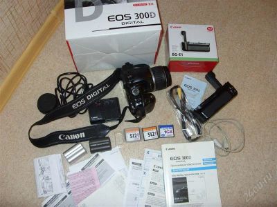Лот: 830058. Фото: 1. Зеркалка Canon EOS 300D + бонусы... Цифровые зеркальные