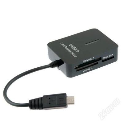 Лот: 2050470. Фото: 1. Micro USB Host OTG (On-The-Go... Дата-кабели, переходники