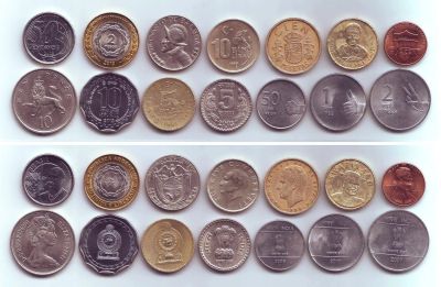 Лот: 12341856. Фото: 1. Монеты - разные всякие (14 шт... Наборы монет