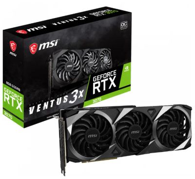 Лот: 17280574. Фото: 1. Видеокарта 8Gb RTX3070 MSI VENTUS... Видеокарты