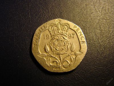 Лот: 5746487. Фото: 1. 20 пенсов 1997 год , Соединённое... Великобритания и острова