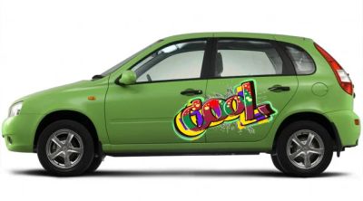 Лот: 4240410. Фото: 1. Яркая наклейка на авто Cool!. Наклейки автомобильные