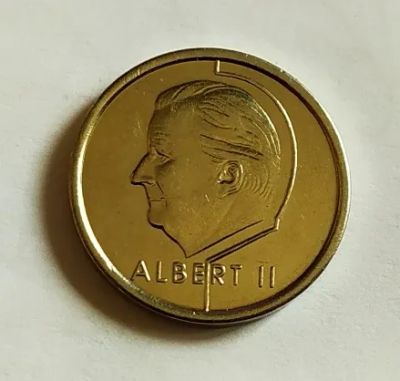 Лот: 25120589. Фото: 1. Бельгия 1 франк 1997 Альберт II... Европа