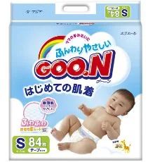 Лот: 4287801. Фото: 1. Японские подгузники COO.N S (4-8... Детская гигиена