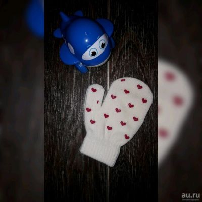 Лот: 10627713. Фото: 1. Варежки/рукавички детские. Белые... Шарфы, варежки