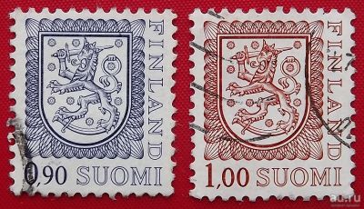 Лот: 1791702. Фото: 1. (№1409) марки (Финляндия) 2 штуки. Марки