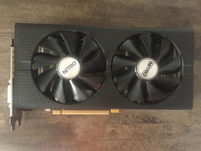 Лот: 12655188. Фото: 1. Видеокарта Sapphire Nitro RX470... Видеокарты