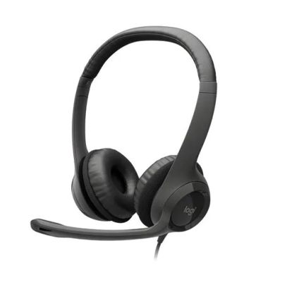 Лот: 21437728. Фото: 1. Гарнитура Logitech Headset USB... Наушники, гарнитуры