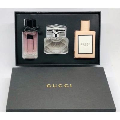 Лот: 15101523. Фото: 1. Подарочный набор 3в1 Gucci. Бесплатная... Унисекс парфюмерия