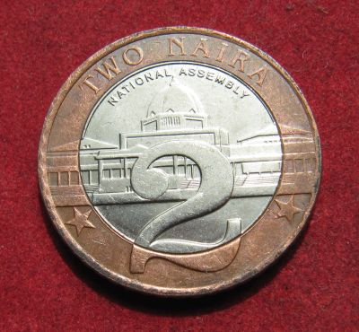 Лот: 20873291. Фото: 1. Нигерия 2 найры, 2006г. Африка