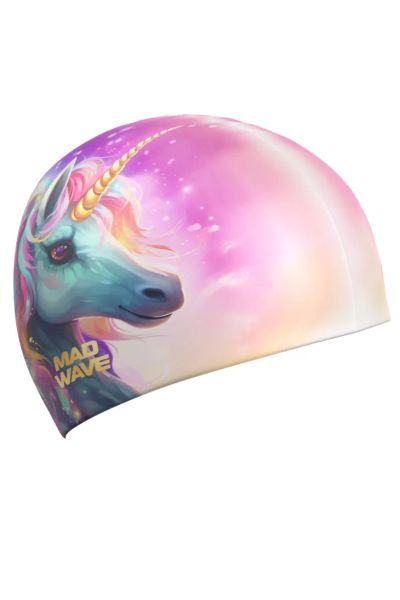 Лот: 25046895. Фото: 1. Силиконовая шапочка Mad Wave Unicorn... Плавание