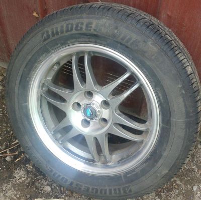 Лот: 11396569. Фото: 1. Bridgestone B250 15х195x65 + диски... Шины на дисках