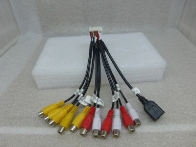 Лот: 9353442. Фото: 1. кабель RCA+USB 22 pin. Аксессуары для автозвука