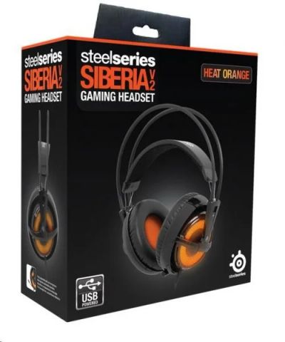Лот: 6778618. Фото: 1. Steelseries siberia v2 heat orange... Другое (аксессуары)