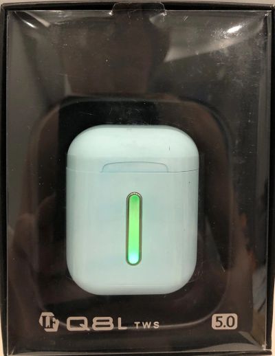 Лот: 16018208. Фото: 1. Bluetooth наушники TWS Q8L Голубые. Наушники, гарнитуры