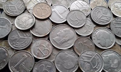 Лот: 12802133. Фото: 1. 50 монет Бельгии - одним лотом... Наборы монет