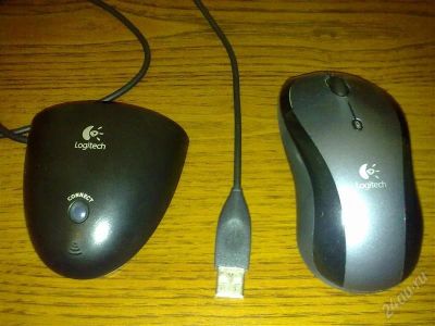 Лот: 838579. Фото: 1. Мышь беспроводная Logitech (без... Клавиатуры и мыши
