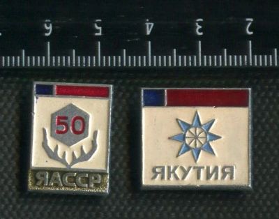 Лот: 17385894. Фото: 1. (№ 4279) значки, Якутия, 2 шт... Сувенирные
