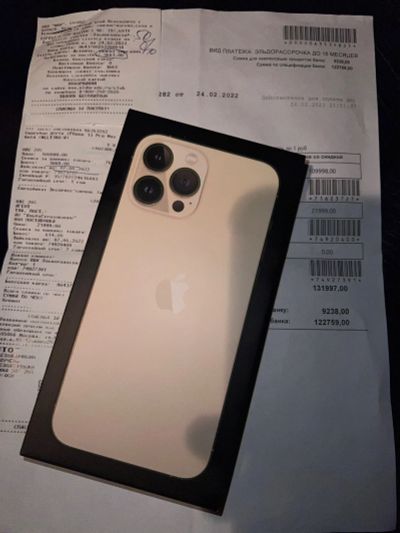Лот: 18815407. Фото: 1. iPhone 13 pro max 128gb gold новый... Смартфоны