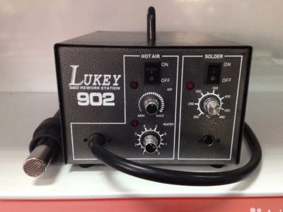Лот: 7990953. Фото: 1. Паяльная станция Lukey 902. (паяльник... Оборудование для ремонта
