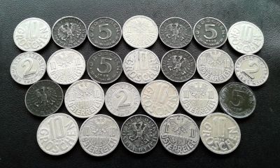 Лот: 9055595. Фото: 1. 25 монет Австрии - Одним лотом. Наборы монет