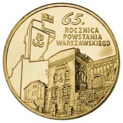 Лот: 5063905. Фото: 1. 2 злотых 2009 Польша, 65-летие... Европа